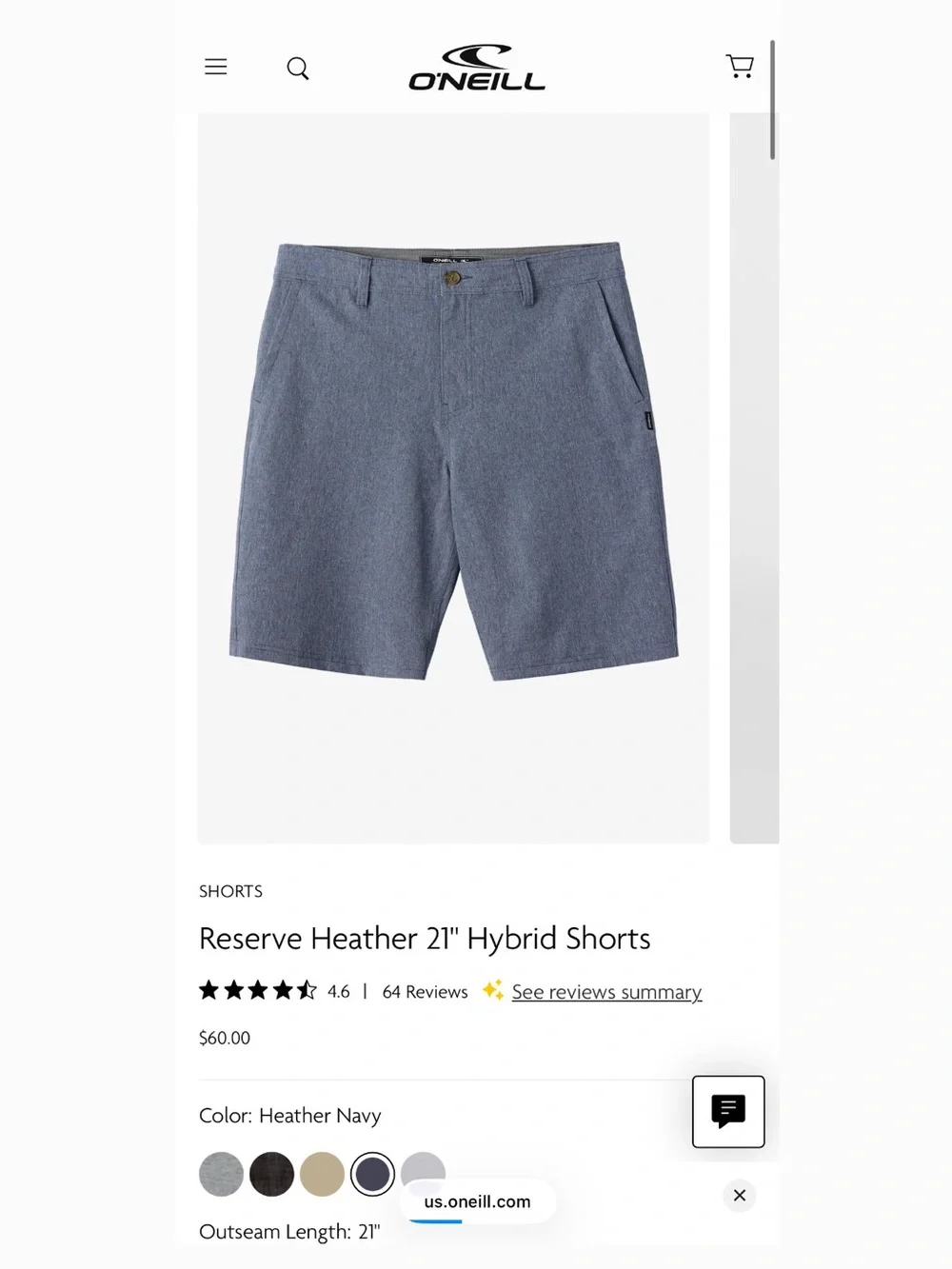 O’Neill Hydrid Shorts